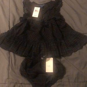 NWT Ralph Lauren dress and bloomer set 9m